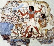 unknow artist Fowling in the Marshes,from the Tomb of Nebamun France oil painting artist